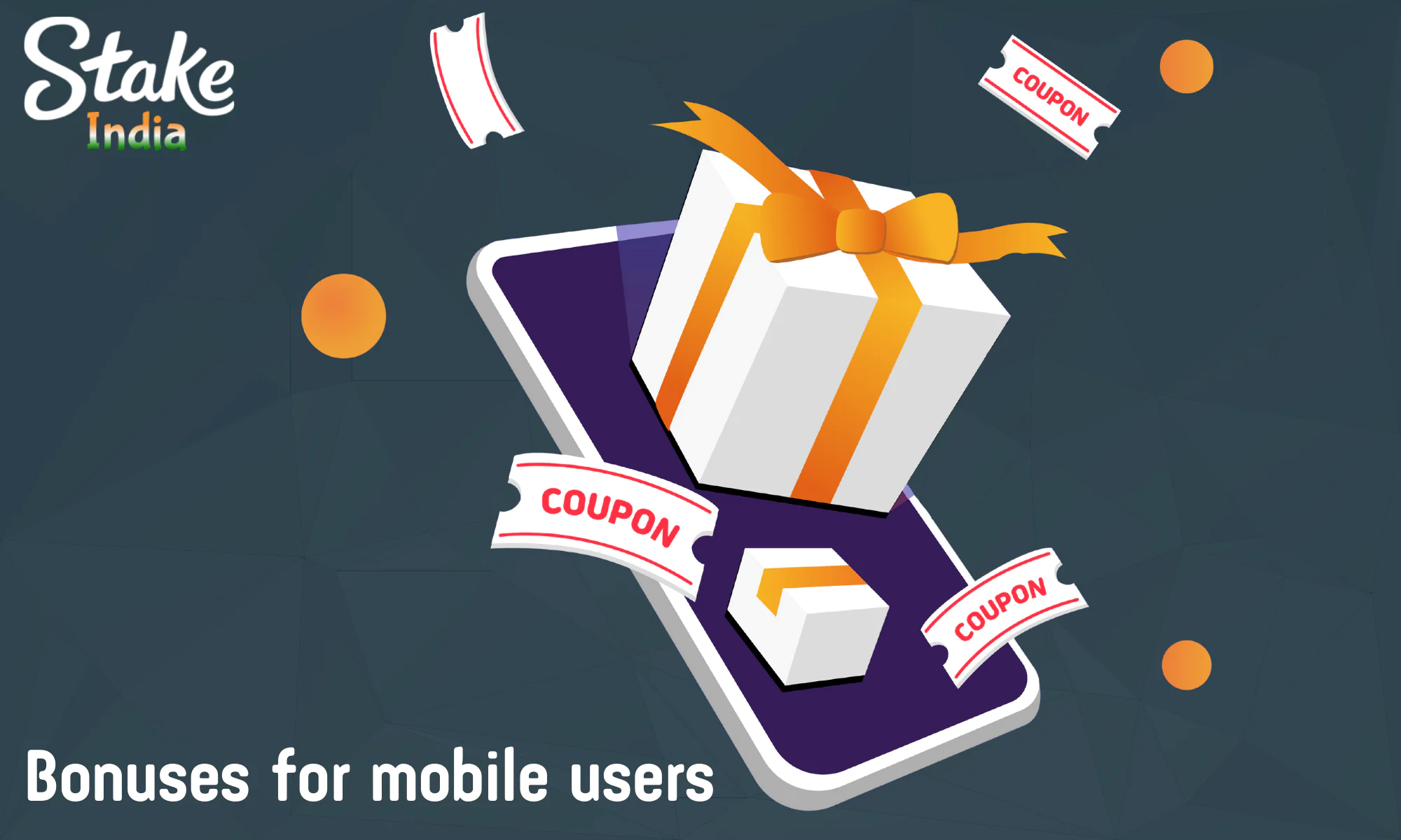 Stake offers various bonuses for mobile users